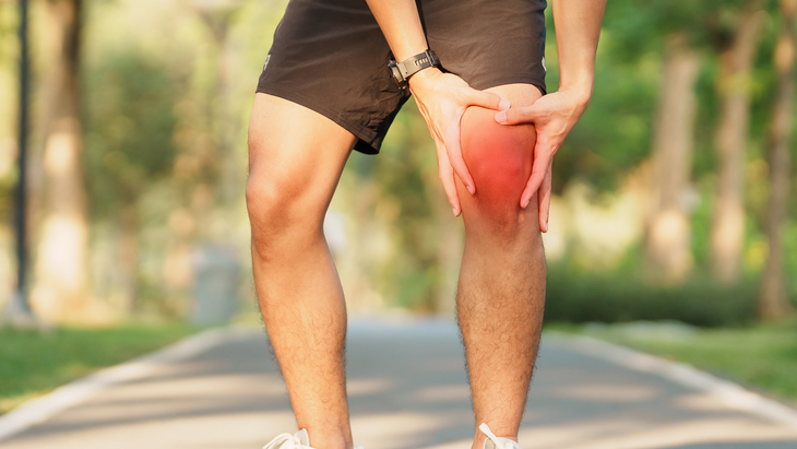 an inflamed knee