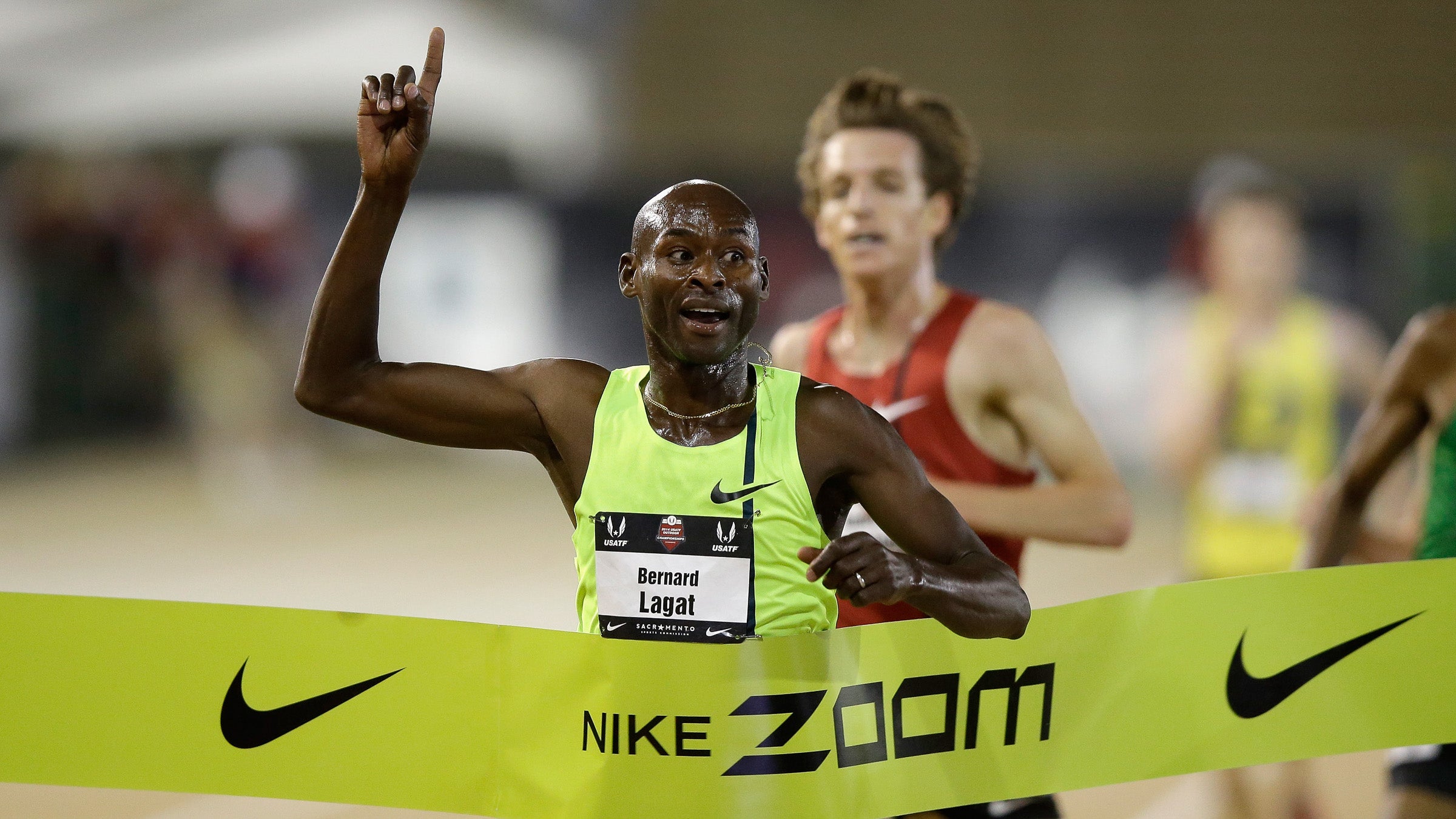 Bernard Lagat wins day 3 of the 2014 USATF Outdoor Championships.