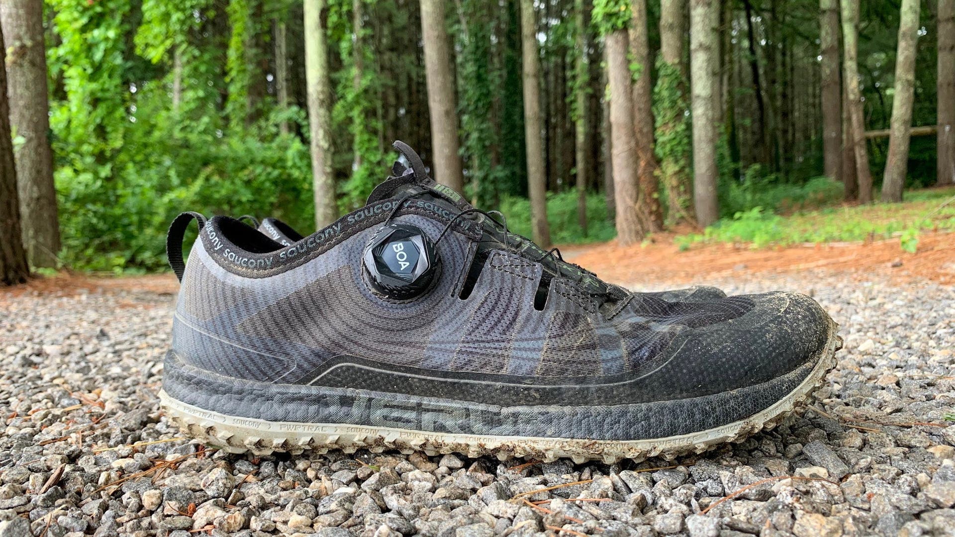 Saucony Switchback ISO trail shoe with Boa lacing