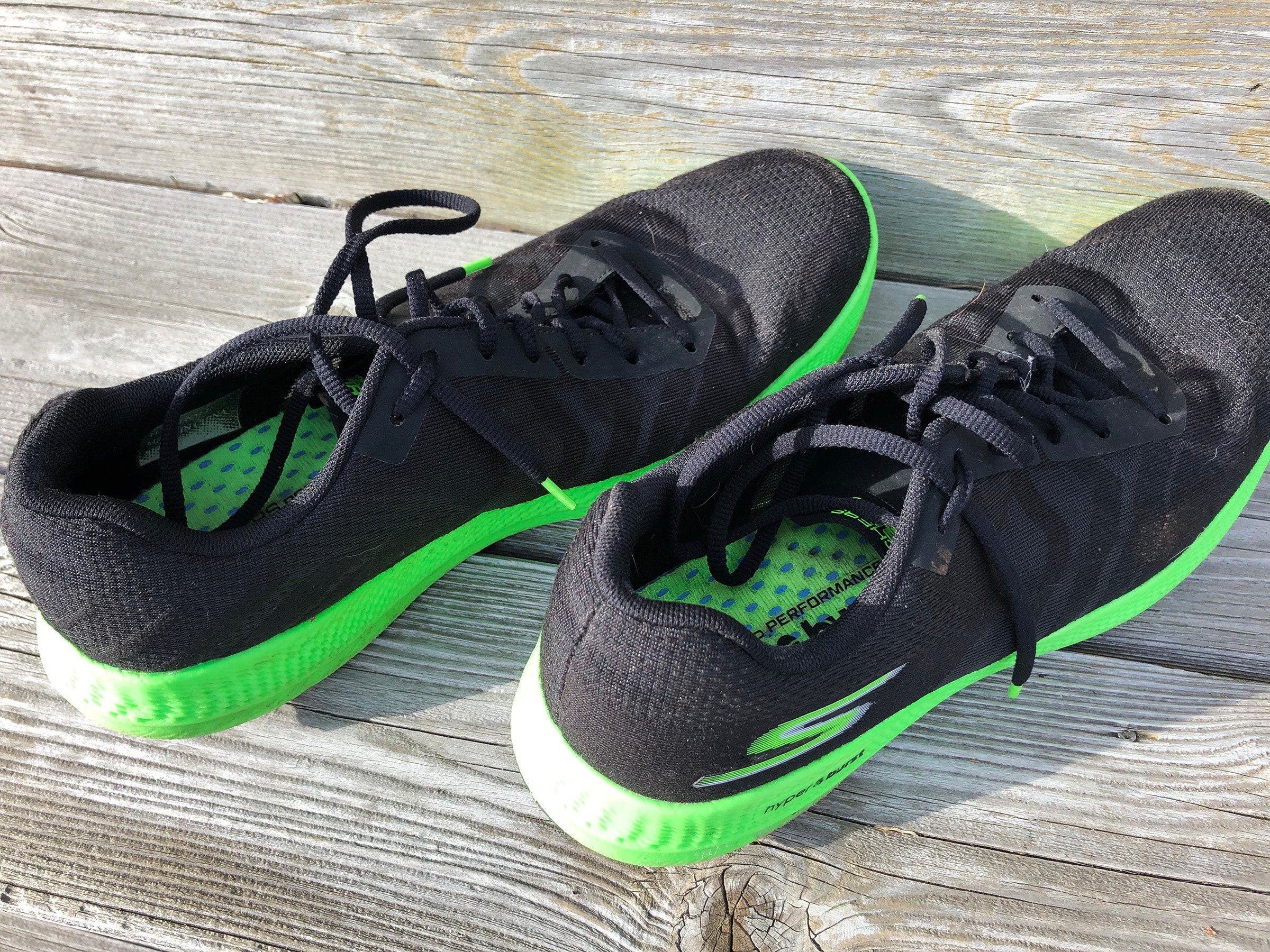 Skechers Performance Go Run Razor TRL Hyper Burst  Lime Black Shoes Size 9.5 Skechers GOrun 7+ Hyper Performance Review - Believe in the Run main image 2