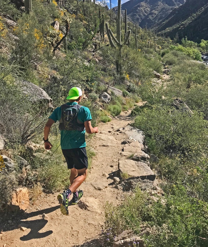 Kris Mendoza with the Ultimate Direction Jurek FKT 2.0 Vest