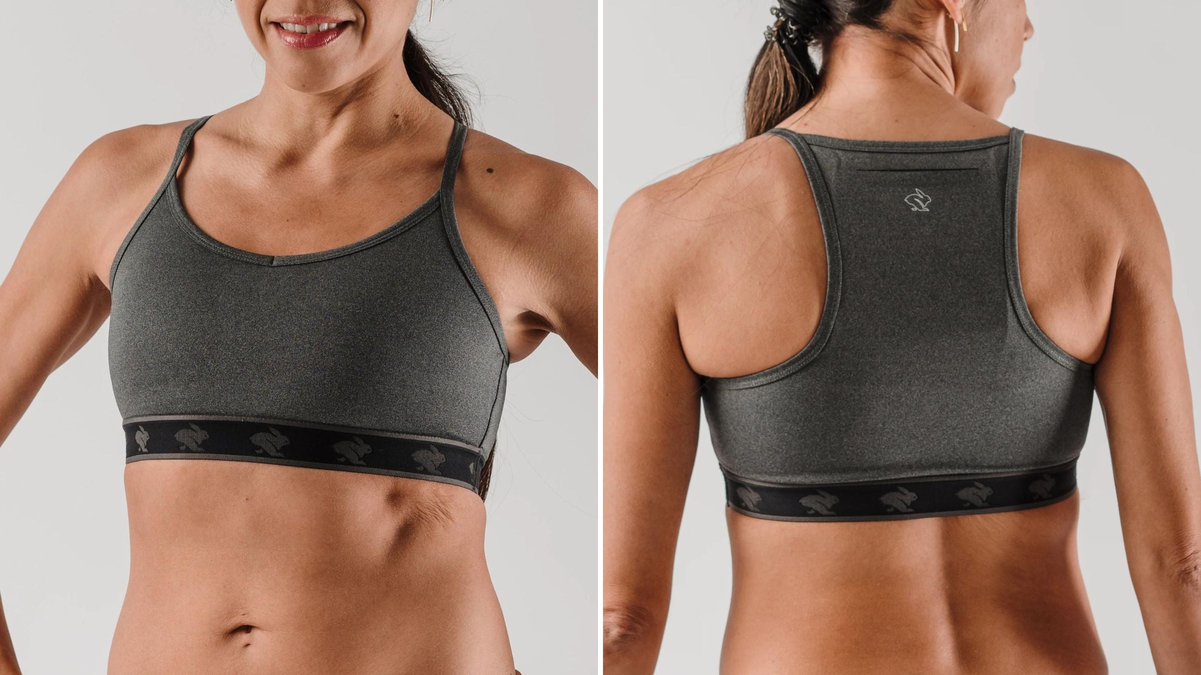 Sports bra with phone pocket in front on sale