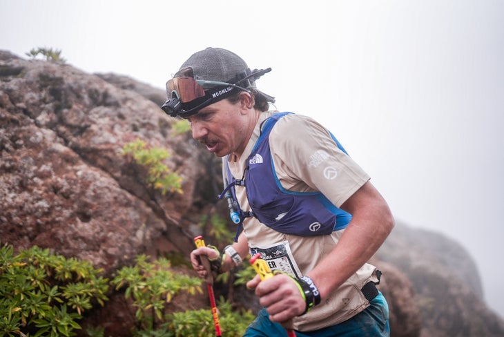 Zach Miller grinds it out in the fog at Transgrancanaria