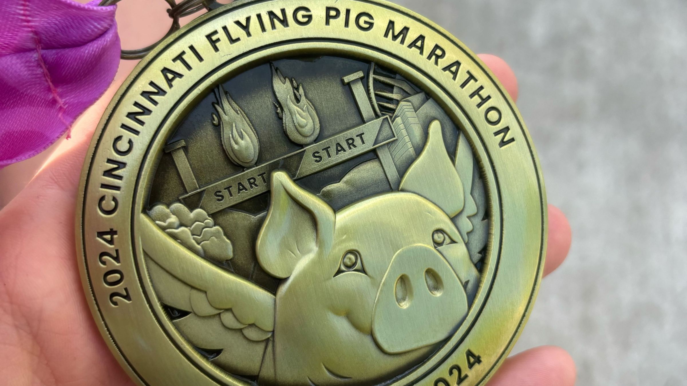Flying Pig Marathon medal