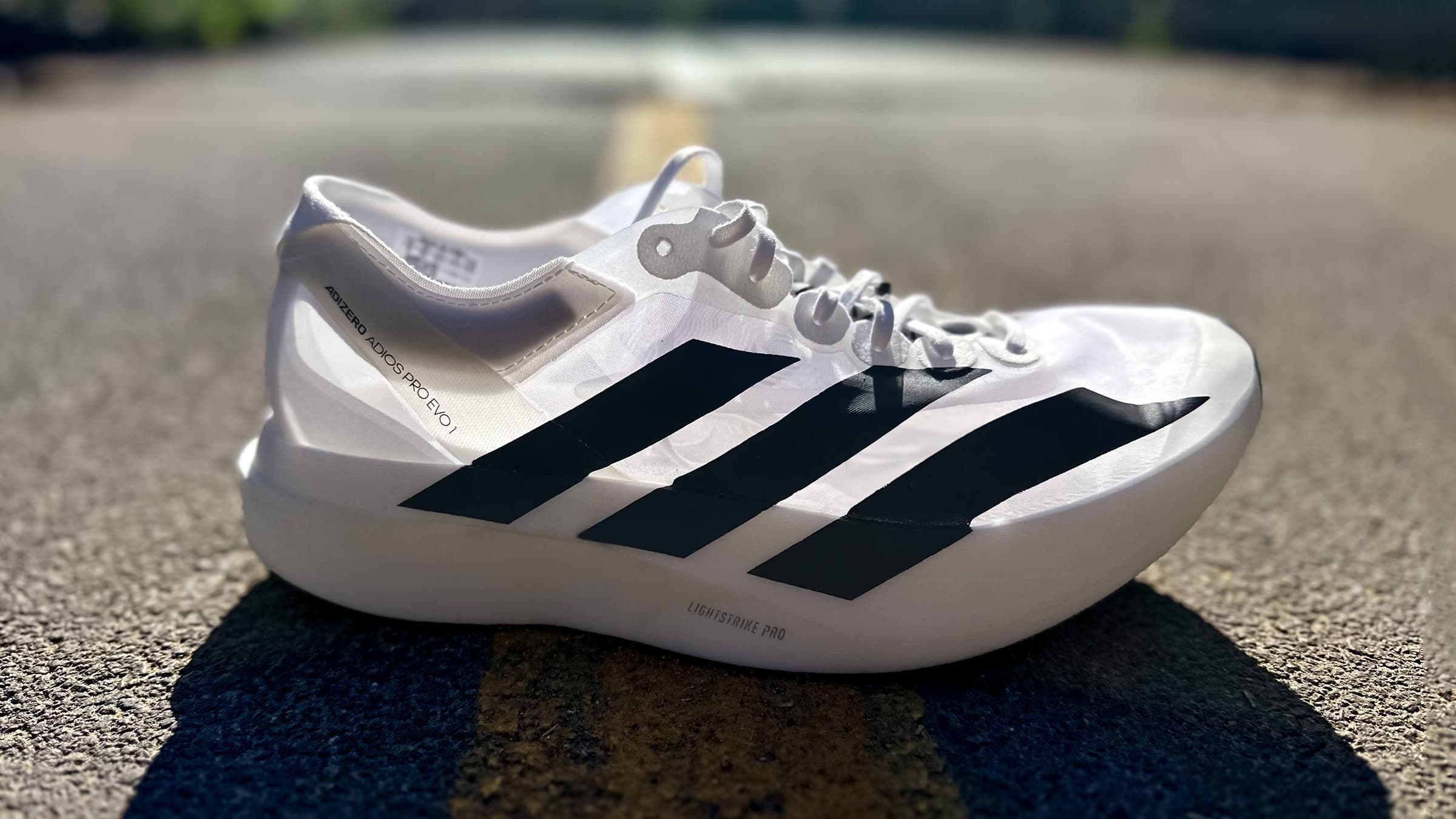 adidas gazelle silver green womens adidas Adizero Adios Pro Evo 1 White Black main image 1