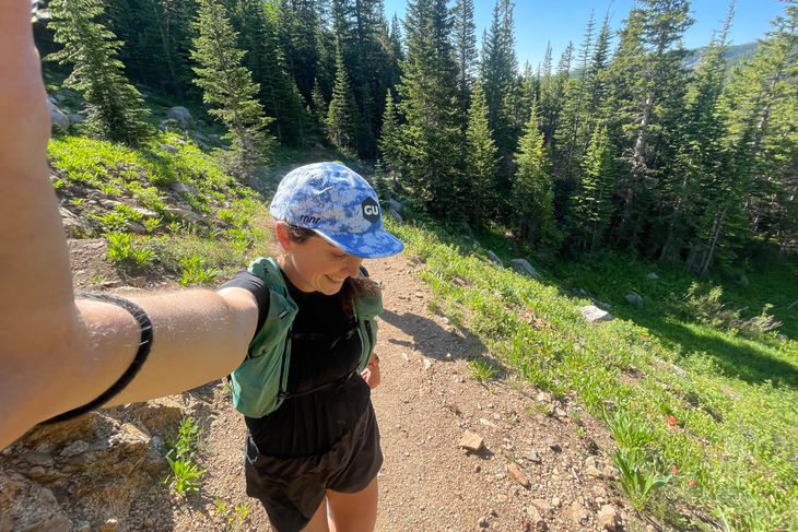 Hoka Aerolite Shirt and RNNR Hat