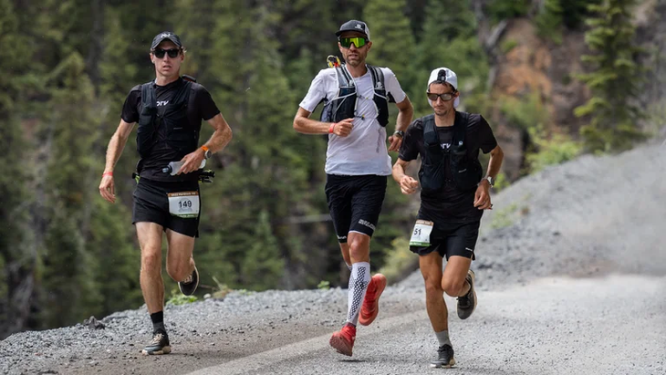 Kilian Jornet, Francois D'haene, Dakota Jones at the Hardrock 100