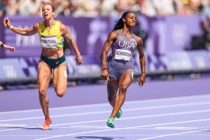 How Julien Alfred outran Sha'Carri Richardson in the Olympic 100