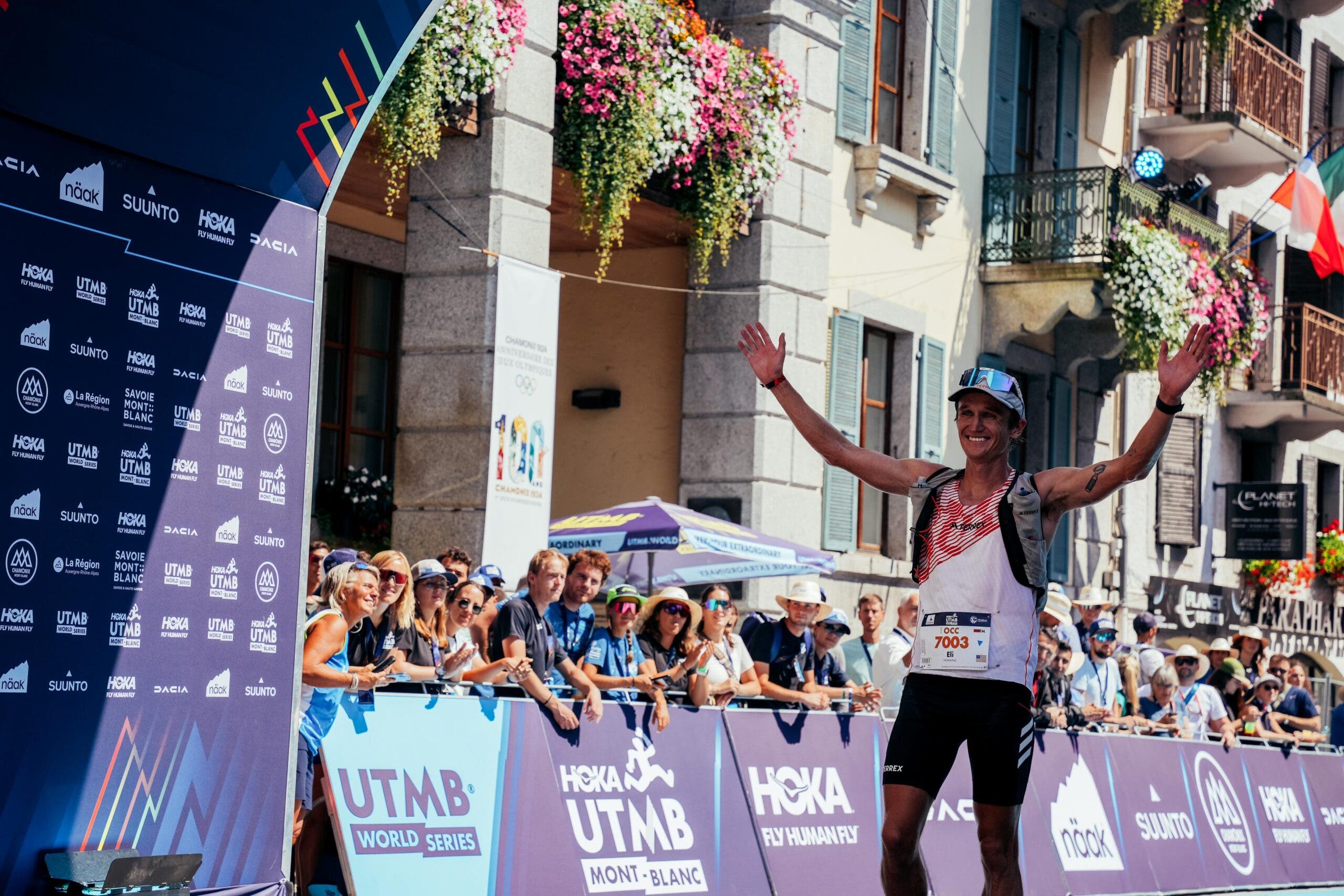 Eli Hemming crosses the finish line at the 2024 OCC