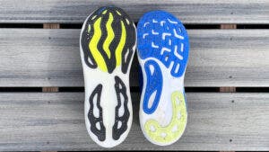 Sole of Brooks Glycerin Max compared to Brooks Adrenaline GTS 24