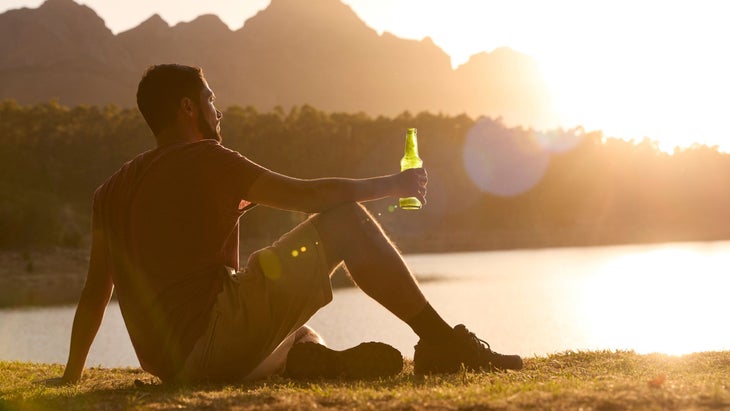 drinking non-alcoholic drinks after a run