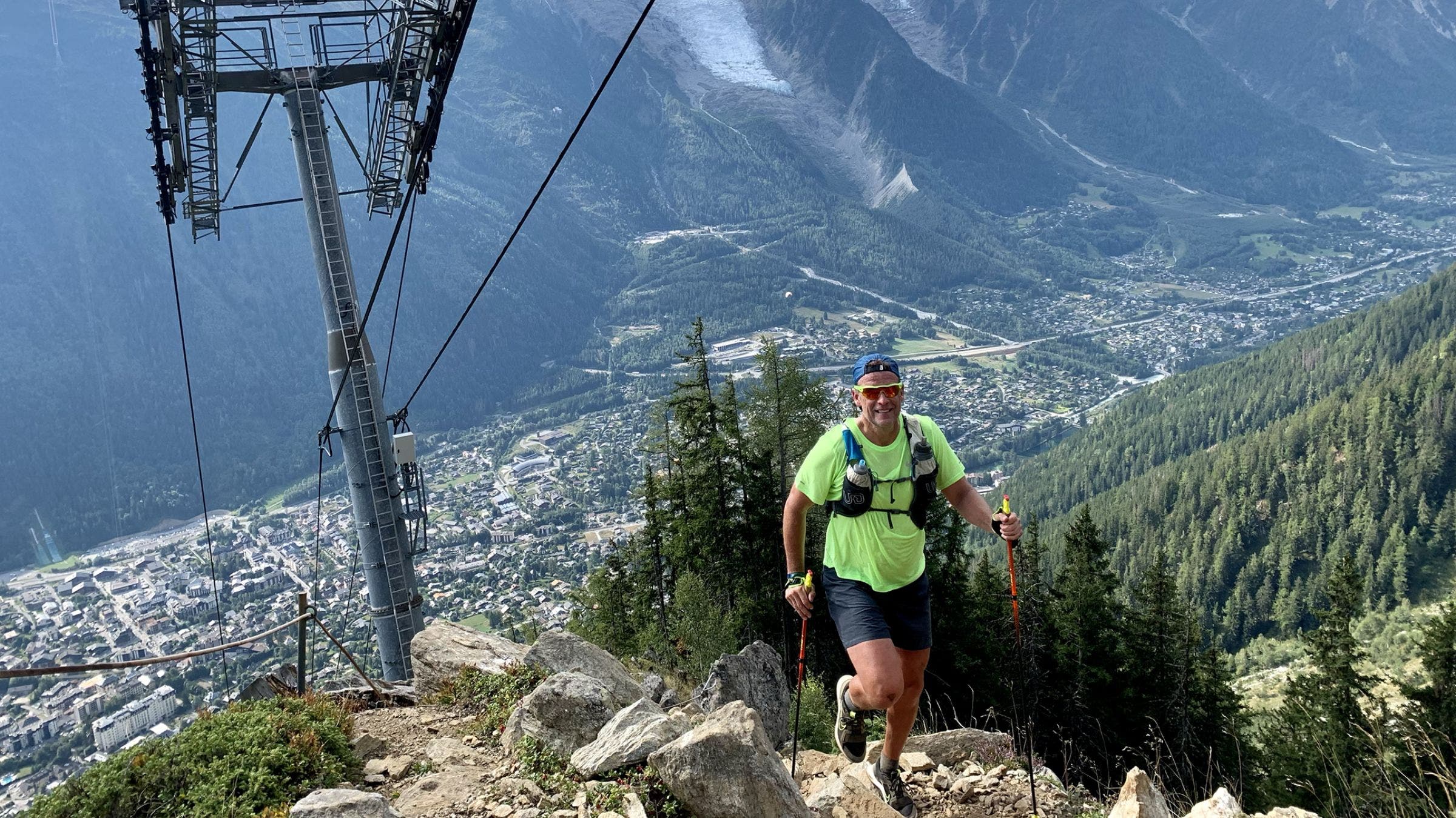 Brian on a vacation race running the Vertical Kilometer.