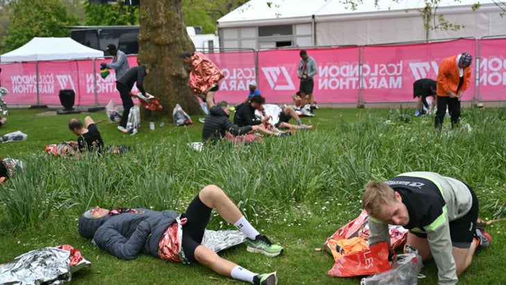 Marathon recovery after the London Marathon