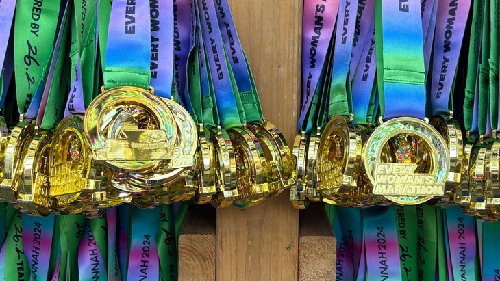 every woman's marathon medals