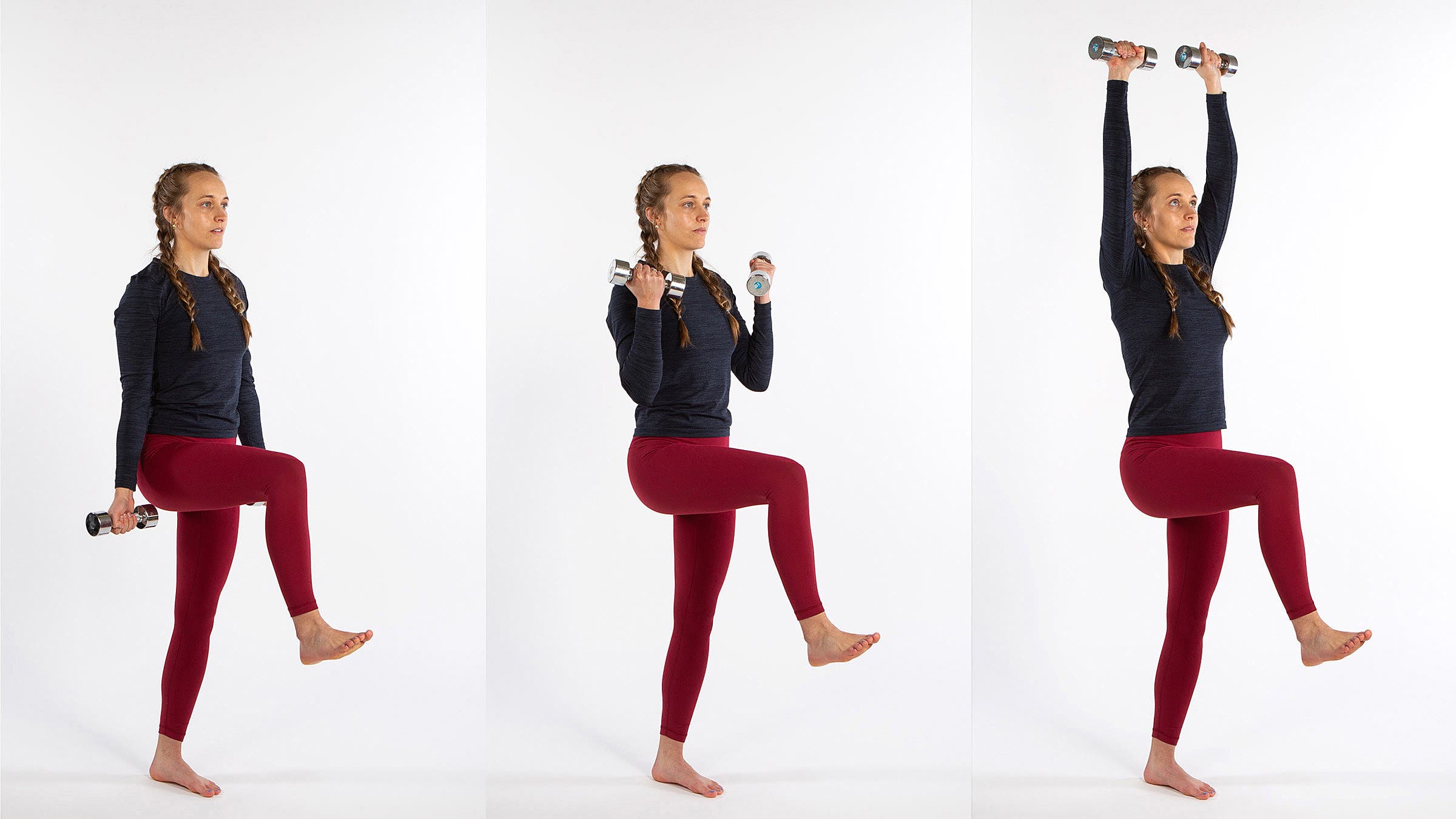 Single-leg shoulder press