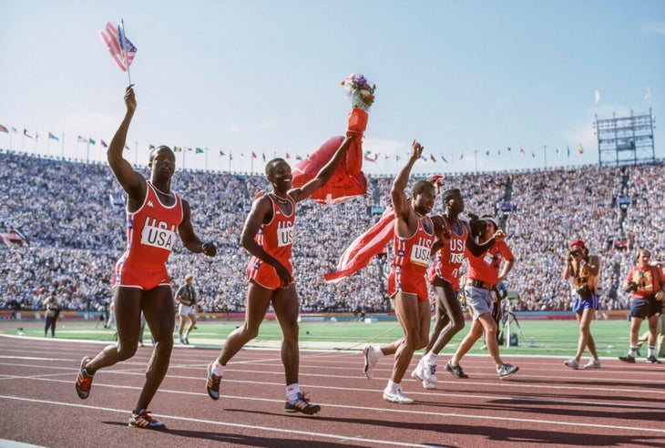 Sam Graddy and Ron Brown won Olympic gold medals before each became an NFL player.