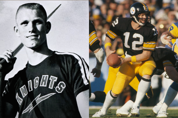 Before becoming a star NFL player, Terry Bradshaw was a record-setting javelin thrower in high school.