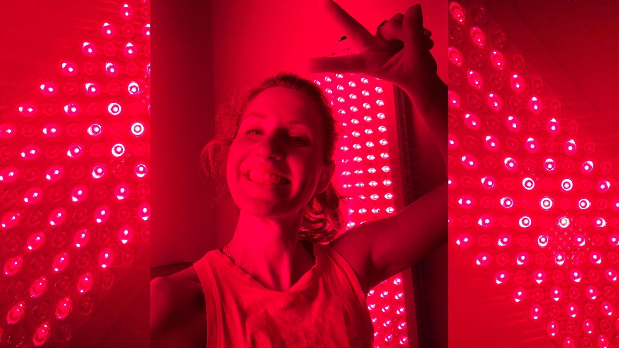 red light therapy room