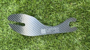 Carbitex forked plate for trail running shoes