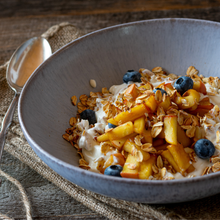skyr yogurt with blueberries