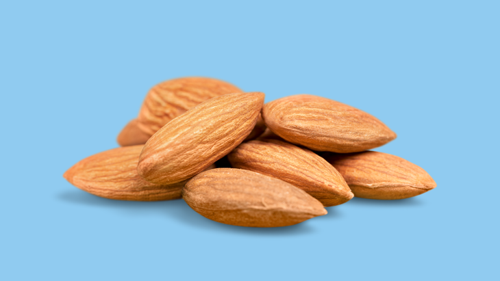 a pile of almonds 