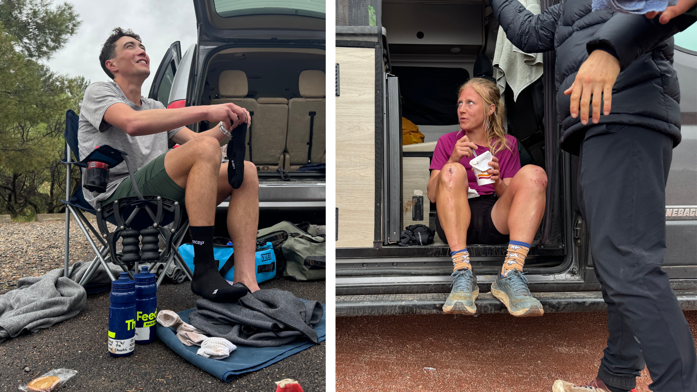 split image of Dan Green and Rachel Entrekin