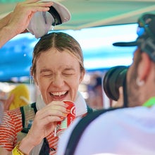 Abby Hall at the 2025 Western States 100 in Foresthill