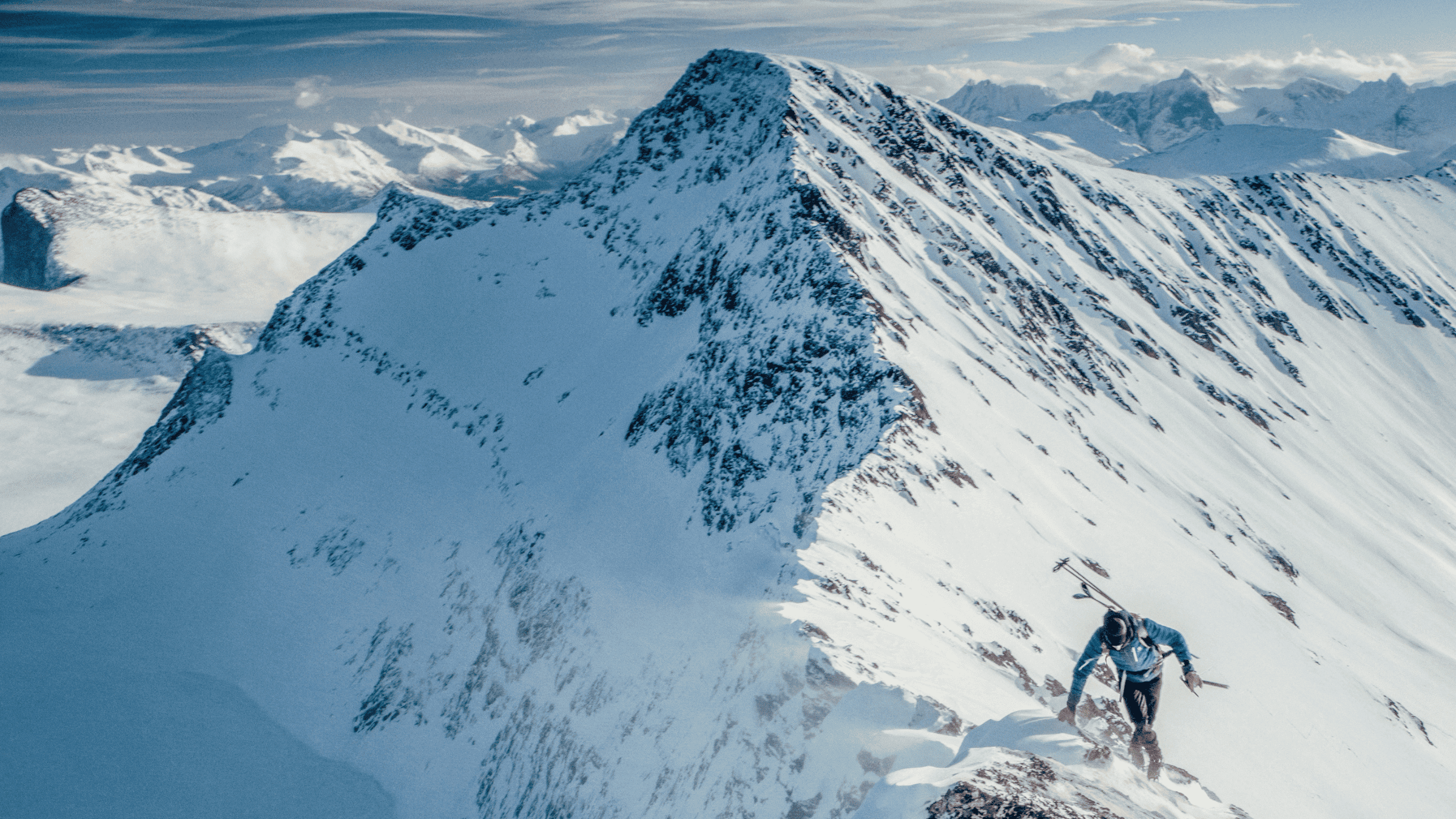 Kilian Jornet in the mountains.