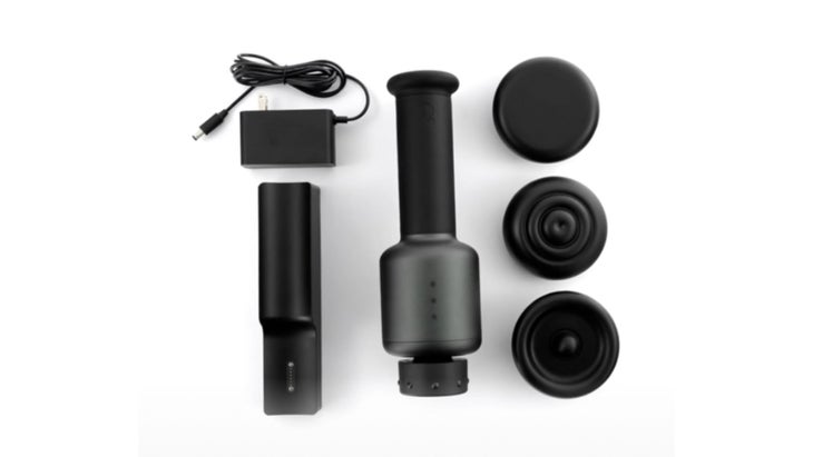 a massage gun and attachments 