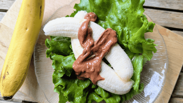 Chocolate banana snack