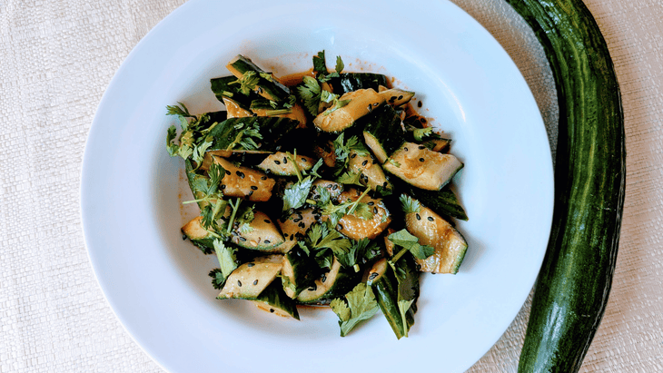 Smashed Cucumber Salad