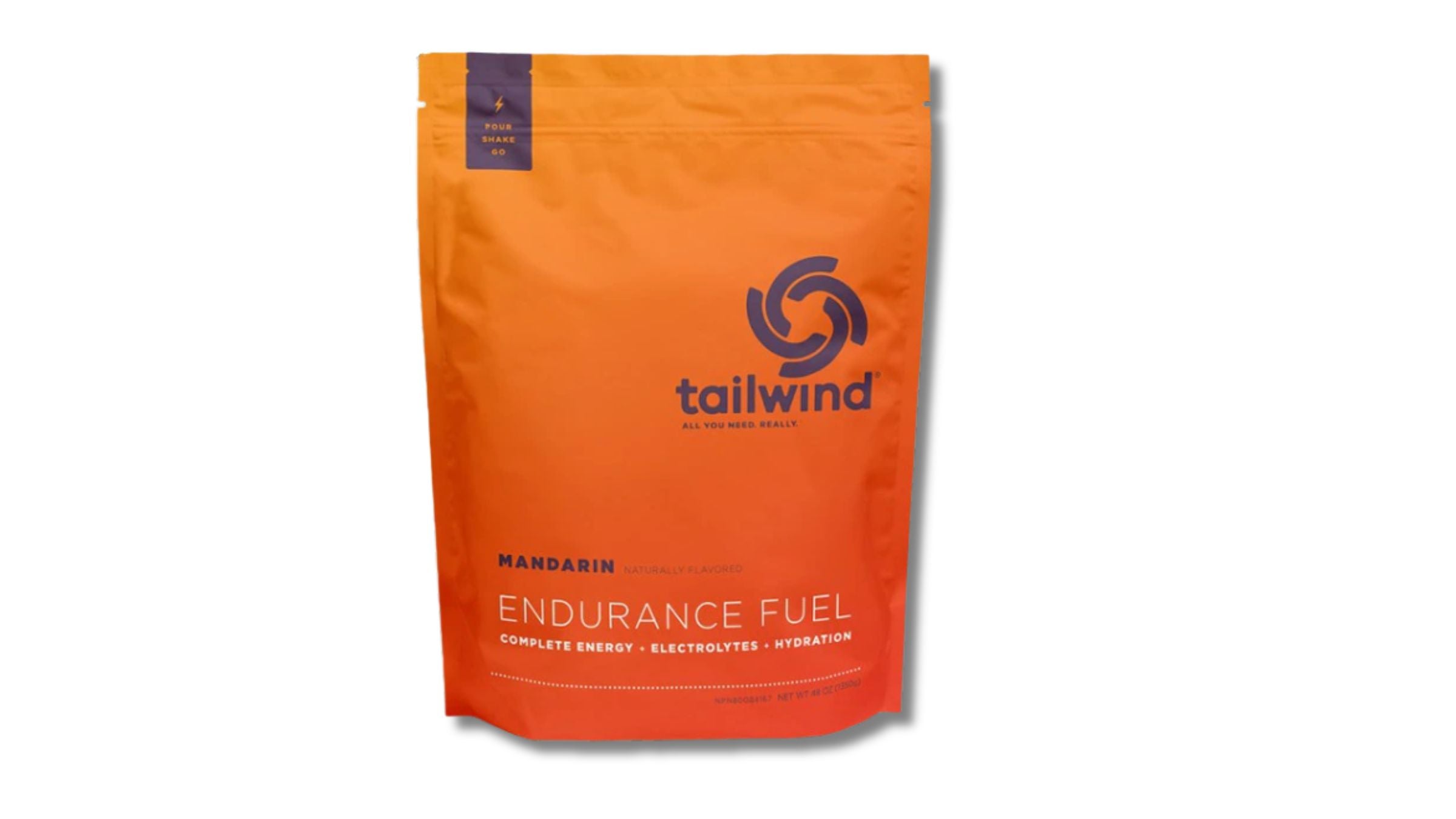 Tailwind nutrition in an orange bag