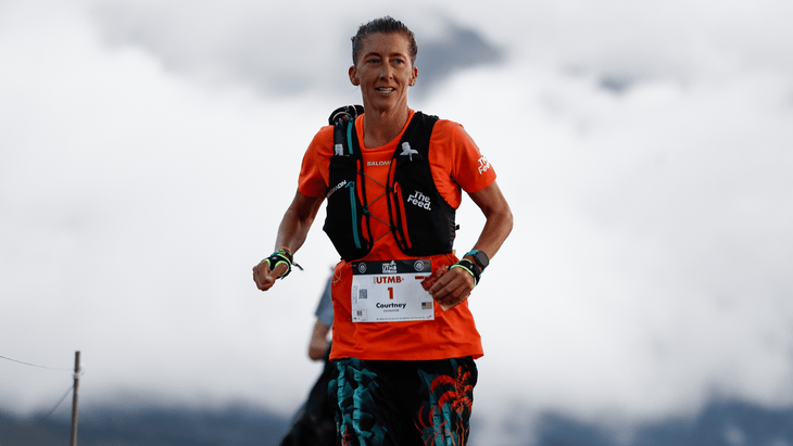 Courtney Dauwalter at the 2025 UTMB