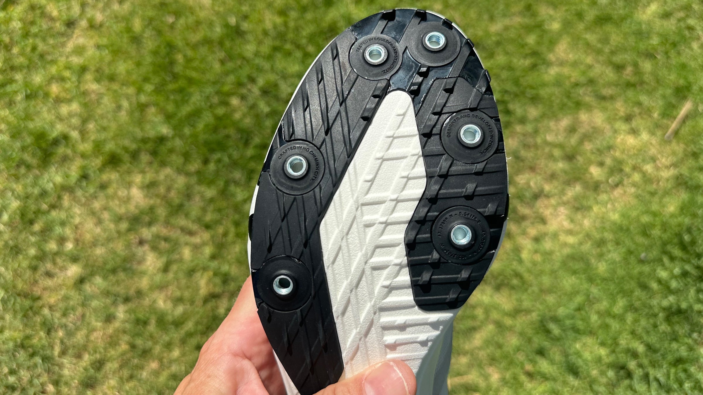 cross country spikes size