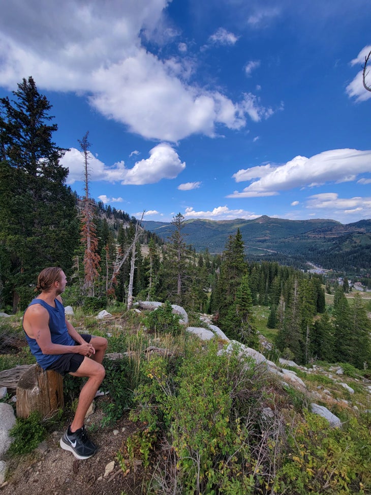 Steve Mennitt enjoys a view in Park City