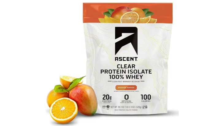 Ascent Orange Mango clear protein
