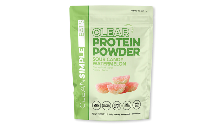 Clean Simple Eats Sour Candy Watermelon clear protein