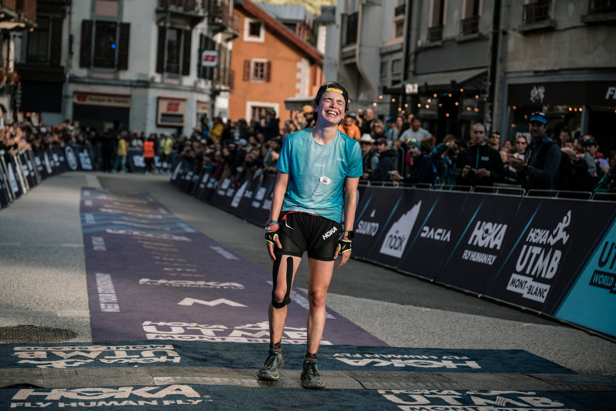 Katherine Hartmuth had a breakthrough race with another pair of non-carbon-plated trail shoes, the newly released Hoka Mafate 5.