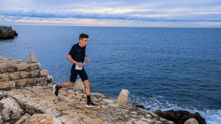 Vincent Bouillard en route to winning the 20K in 2024.