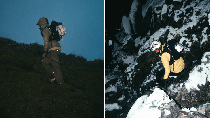 Racers contend with darkness and snow during the 2025 PTL.