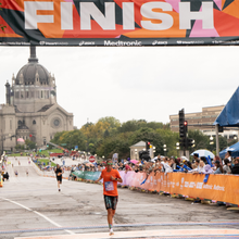 Courtney Dauwalter runs Twin Cities Marathon