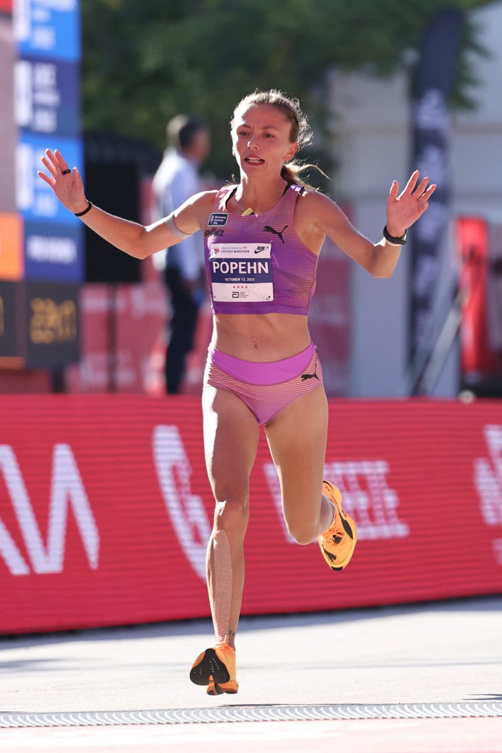 Dakotah Popehn ran a personal best wearing Puma Fast-R Nitro Elite 3.