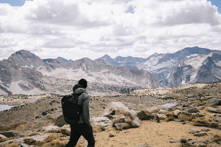 Kilian Jornet in the desert during States of Elevation.