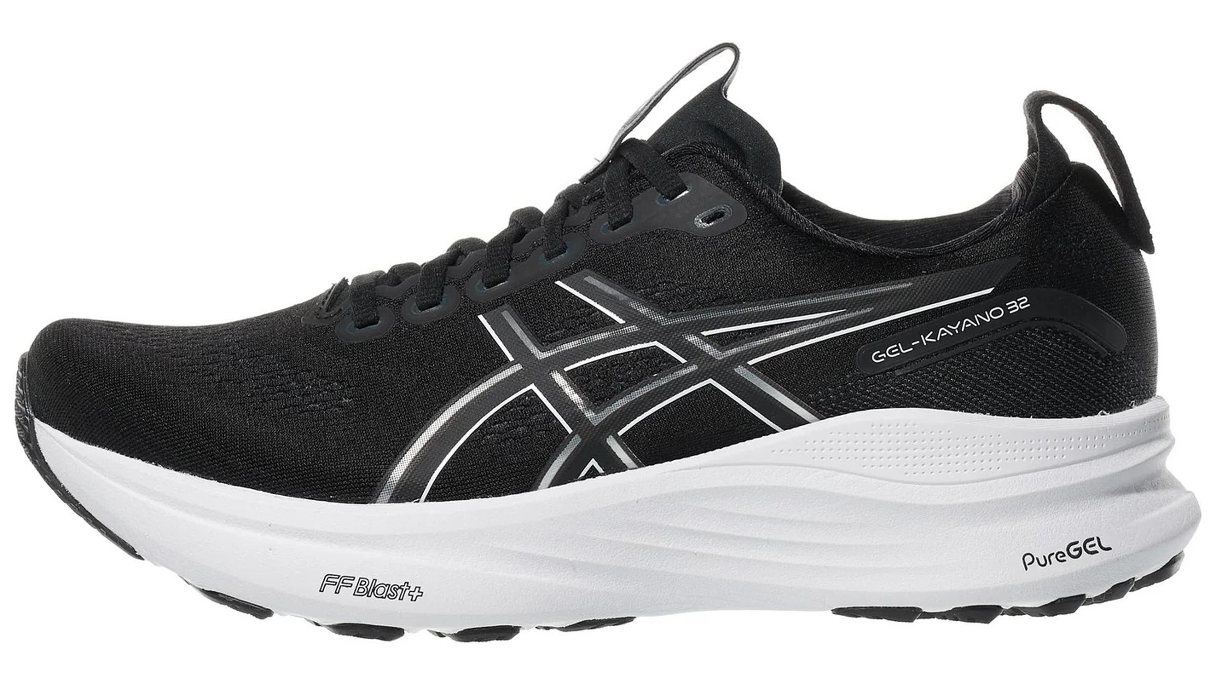 Asics Gel Kayano 32 black on white background