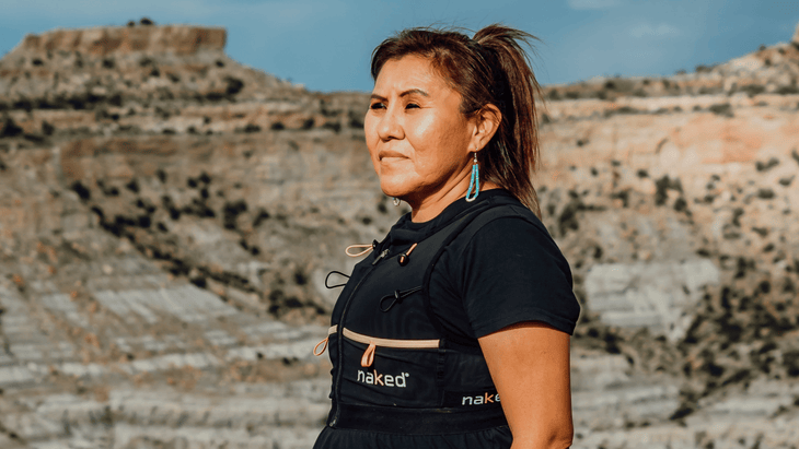 Verna NezBegay Volker, a Navajo runner and founder of Native Women Run (NWR), takes extra precautions when she leaves her home in a rural area southeast of the Twin Cities.