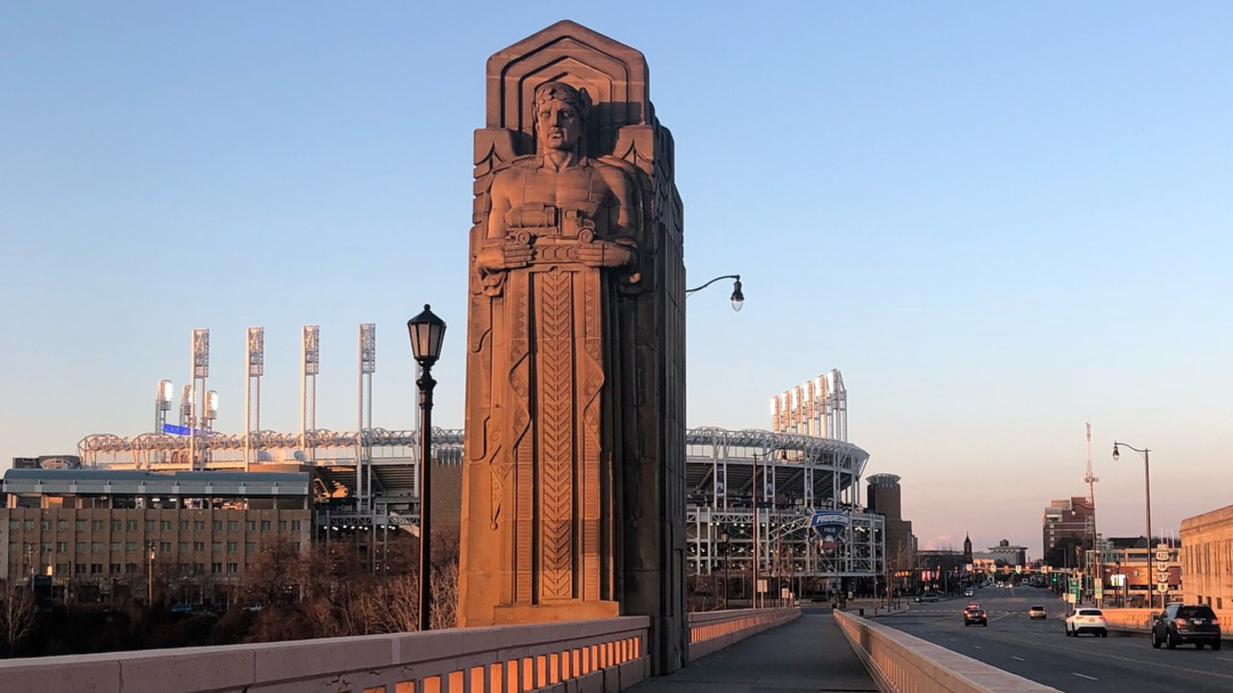  Hope Memorial Bridge in Cleveland, Ohio.