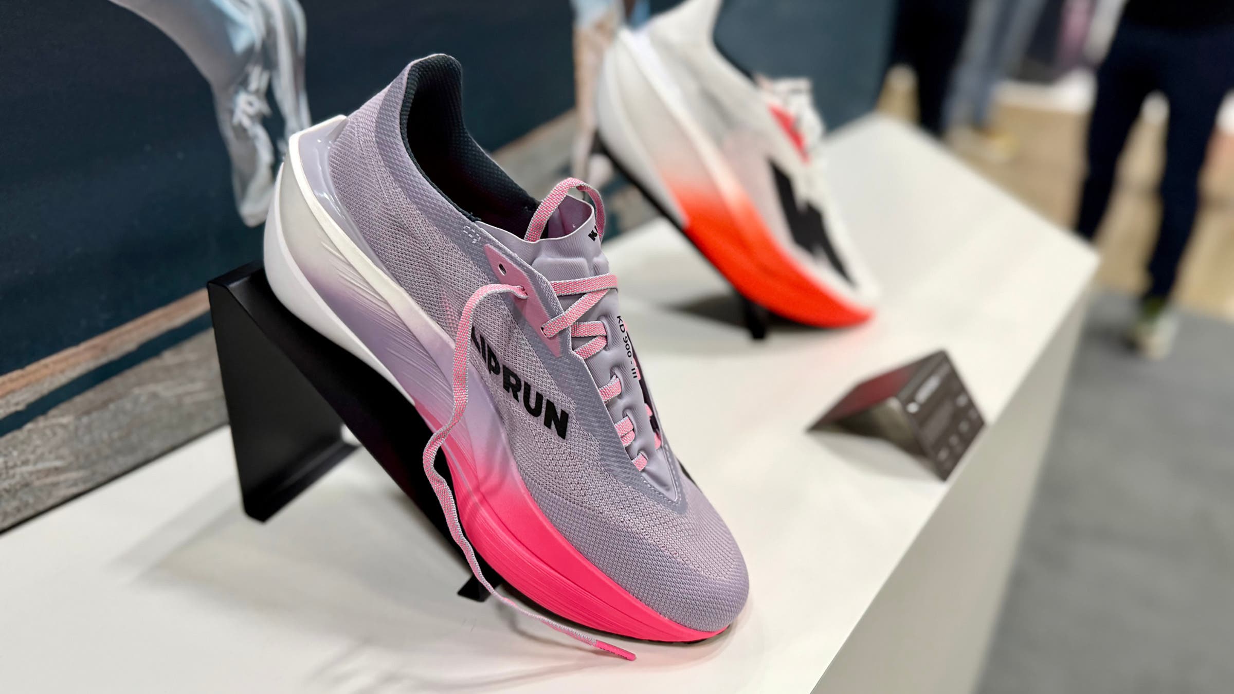 Kiprun shoes on display