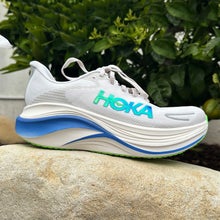 Hoka Skyward X 2 sitting on a rock