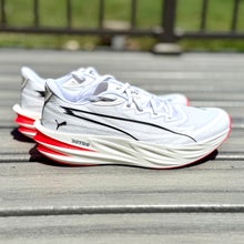 Puma Deviate Pure Nitro on a grey deck