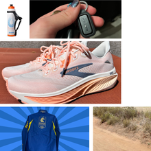 gear picks for may include shoes, water bottles, jackets, shorts.